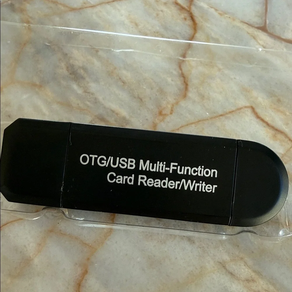 OTG USB Multi-Function Card Reader Writer for‎ PC and Android Micro USB Black